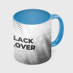 Кружка 3D Black Clover - white gradient по-горизонтали, цвет: 3D-белый + небесно-голубой