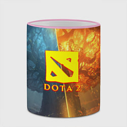 Кружка 3D DOTA 2 лес эльфов, цвет: 3D-розовый кант — фото 2