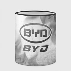 Кружка 3D BYD - white gradient, цвет: 3D-черный кант — фото 2