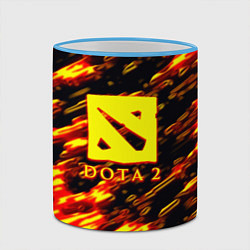 Кружка 3D DOTA2 огенный стиль текстура, цвет: 3D-небесно-голубой кант — фото 2