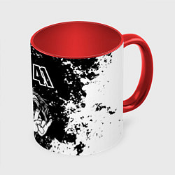 Кружка 3D Sum41 рок пес, цвет: 3D-белый + красный