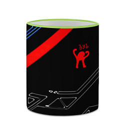 Кружка 3D Ъуъ Съука sport geometry, цвет: 3D-светло-зеленый кант — фото 2