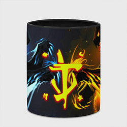 Кружка 3D Doom logo monster, цвет: 3D-белый + черный — фото 2