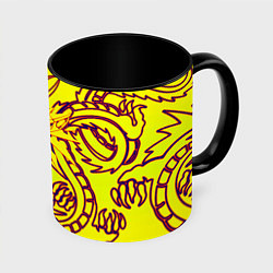 Кружка цветная Ведьмак школа дракона