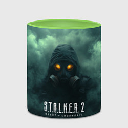 Кружка 3D Stalker в тумане, цвет: 3D-белый + светло-зеленый — фото 2