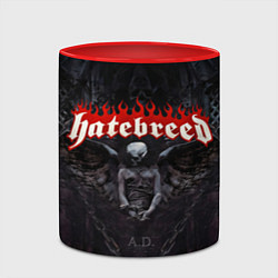 Кружка 3D Hatebreed hardcore, цвет: 3D-белый + красный — фото 2
