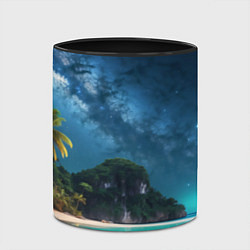 Кружка 3D Island beach, цвет: 3D-белый + черный — фото 2
