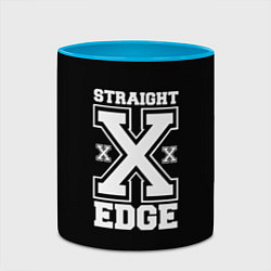 Кружка 3D Straight edge SXE, цвет: 3D-белый + небесно-голубой — фото 2