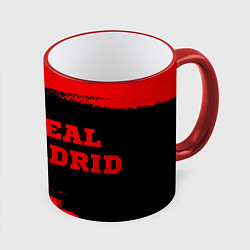 Кружка 3D Real Madrid - red gradient по-горизонтали, цвет: 3D-красный кант