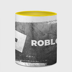 Кружка 3D Roblox - grey gradient по-горизонтали, цвет: 3D-белый + желтый — фото 2