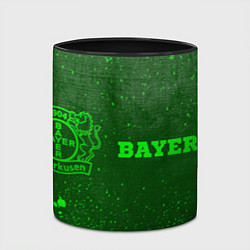 Кружка 3D Bayer 04 - green gradient по-горизонтали, цвет: 3D-белый + черный — фото 2