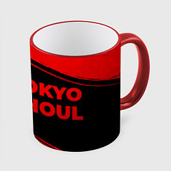 Кружка 3D Tokyo Ghoul - red gradient по-горизонтали, цвет: 3D-красный кант