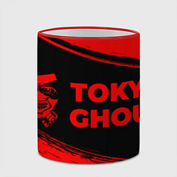 Кружка 3D Tokyo Ghoul - red gradient по-горизонтали, цвет: 3D-красный кант — фото 2