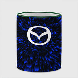 Кружка 3D Mazda blue energy, цвет: 3D-зеленый кант — фото 2