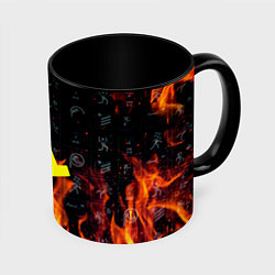 Кружка цветная Half life fere steel