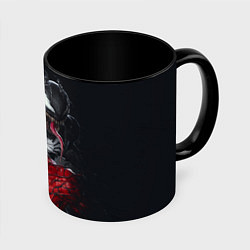 Кружка 3D Venom and Carnage, цвет: 3D-белый + черный