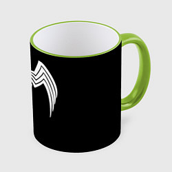 Кружка 3D Venom - spider logo, цвет: 3D-светло-зеленый кант