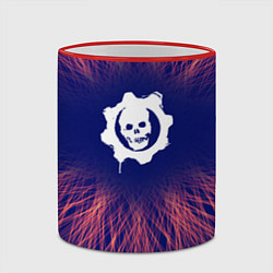Кружка 3D Gears of War red energy, цвет: 3D-красный кант — фото 2