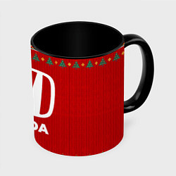 Кружка 3D Honda new year, цвет: 3D-белый + черный