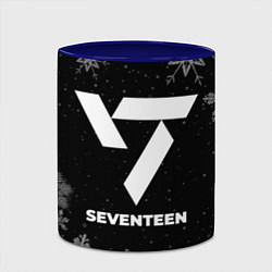 Кружка 3D Снежный Seventeen, цвет: 3D-белый + синий — фото 2