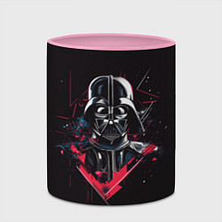 Кружка 3D Darth Vader on black, цвет: 3D-белый + розовый — фото 2