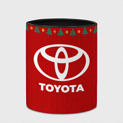 Кружка 3D Toyota new year, цвет: 3D-белый + черный — фото 2