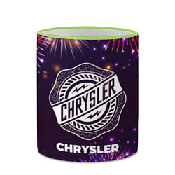 Кружка 3D Праздничный Chrysler, цвет: 3D-светло-зеленый кант — фото 2
