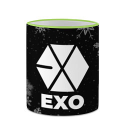 Кружка 3D Снежный Exo, цвет: 3D-светло-зеленый кант — фото 2