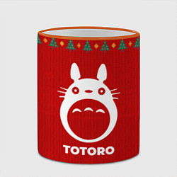 Кружка 3D Totoro new year, цвет: 3D-оранжевый кант — фото 2