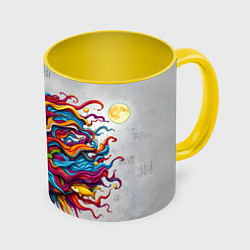 Кружка цветная Полушария мозга