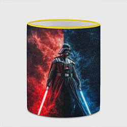 Кружка 3D Дарт Вейдер - две стороны силы, цвет: 3D-желтый кант — фото 2