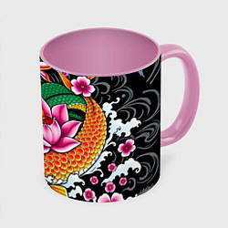 Кружка цветная Иредзуми татуировка