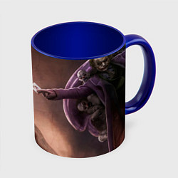 Кружка 3D Джокер сотворение, цвет: 3D-белый + синий