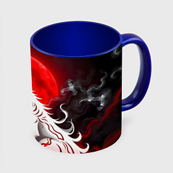 Кружка цветная Японская белая лиса