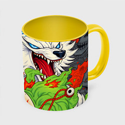 Кружка цветная Японские ужастики