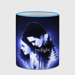 Кружка 3D Twilight Bella and Edward, цвет: 3D-небесно-голубой кант — фото 2