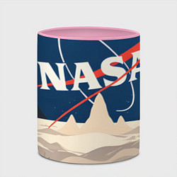 Кружка 3D NASA ретро, цвет: 3D-белый + розовый — фото 2
