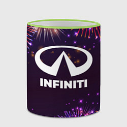 Кружка 3D Праздничный Infiniti, цвет: 3D-светло-зеленый кант — фото 2
