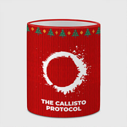 Кружка 3D The Callisto Protocol new year, цвет: 3D-красный кант — фото 2