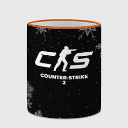 Кружка 3D Снежный Counter-Strike 2, цвет: 3D-оранжевый кант — фото 2