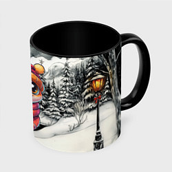 Кружка цветная Забавная милая змейка 2025