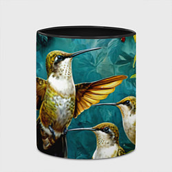Кружка 3D Три птички колибри, цвет: 3D-белый + черный — фото 2
