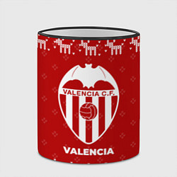 Кружка 3D Новогодний Valencia с оленями, цвет: 3D-черный кант — фото 2