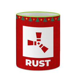 Кружка 3D Rust new year, цвет: 3D-светло-зеленый кант — фото 2