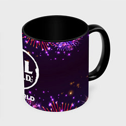 Кружка 3D Праздничный Palworld, цвет: 3D-белый + черный