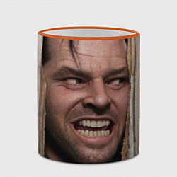 Кружка 3D The shining - heres johnny, цвет: 3D-оранжевый кант — фото 2