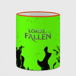 Кружка 3D Lord of the fallen flame, цвет: 3D-оранжевый кант — фото 2