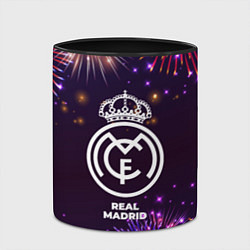 Кружка 3D Праздничный Real Madrid, цвет: 3D-белый + черный — фото 2