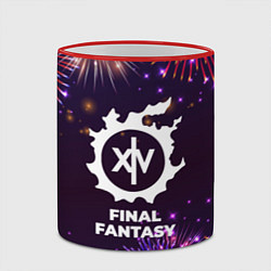 Кружка 3D Праздничный Final Fantasy, цвет: 3D-красный кант — фото 2