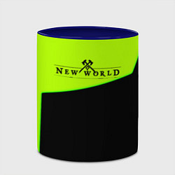 Кружка 3D New world geomerty, цвет: 3D-белый + синий — фото 2